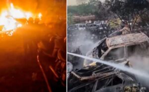 Police yard caught fire in Wazirabad, Delhi, more than 150 vehicles were burnt