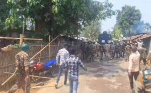 Many police injured during the opposition Waqf protest rally in Tripura