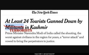 NYT slammed on its reporting of Kashmir terrorist attack by the US government