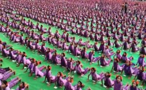20,000 Andhra students set world records, perform 108 Surya Namskarm