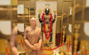 Pawan Kalyan’s wife fulfills the fast, performs head-tonsing rituals in Tirumala