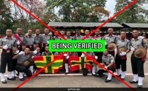 The authenticity of the photo is being verified, the Zomi Revolutionary Army ZRA on the alleged photo of the flag