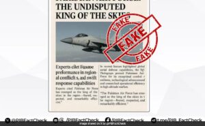 India Pakistan News, PIB Fact Czech Pakistan Publicity, Telegraph Pak Air Force King Nalp King King