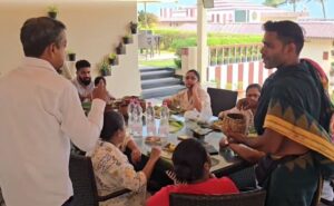 Viral video of priest serving Puri Temple Food on Dining Table Sparks Ro