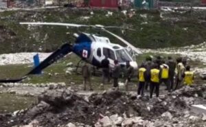 Helipad air ambulance chopper hit in Kedarnath, all safe
