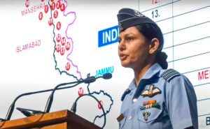 Indian Air Force pilot, with Colonel Sophia Qureshi, co-dignity of sindoor briefing