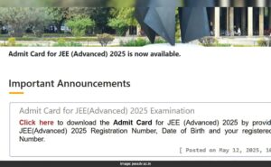 Call letter, direct link, jeeadv.ac.in, step to download
