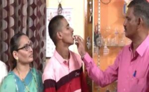 Parents celebrated the son, who failed in his class 10 examination in Karnataka