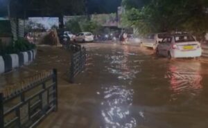 Water pipe bursts in Guwahati, causes waterfall, traffic disintegration
