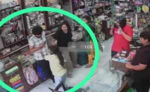 The shopkeeper refused to return the girl buying items. He did it again
