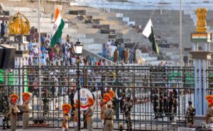 Attari, Hussainula any beat Retreat Ceremony, Post with Pack Border: BSF