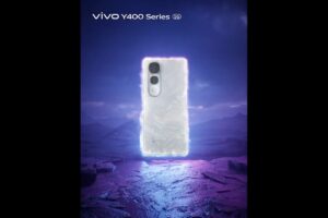 Vivo Y400 Pro 5G will soon make its way to tease the Indian market, rear design
